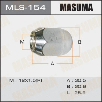 ГАЙКИ MASUMA (арт. MLS154)