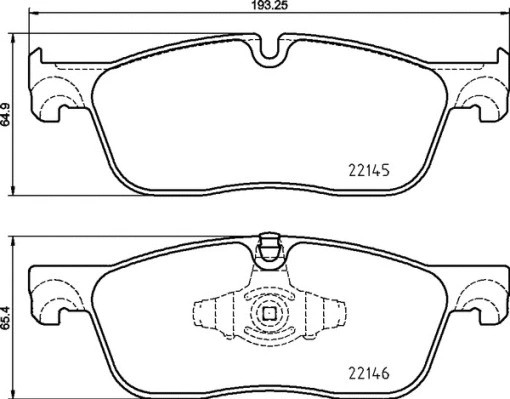 КОЛОДКИ ТОРМОЗНЫЕ К-Т, JAGUAR E-PACE (X540) 09/17- / LAND ROVER (CHERY) RANGE ROVER EVOQUE 02/15- / 