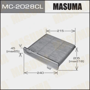 Фильтр салона Masuma MC2028CL