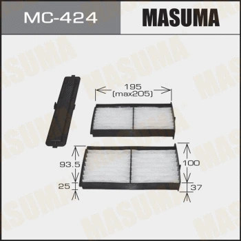 Фильтр салона Masuma MC424