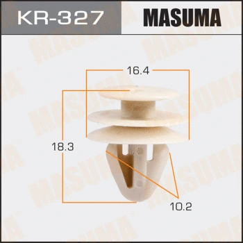 КЛИПСА АВТОМОБИЛЬНАЯ (АВТОКРЕПЕЖ) MASUMA    327-KR  УП.50