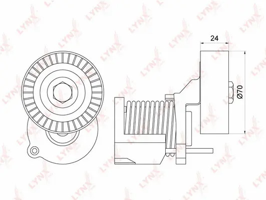 НАТЯЖИТЕЛЬ / ПРИВОДНОЙ AUDI A3 1.6D-2.0D 03-12 / A4 1.9D-2.0D 01-15 / A4 ALLROAD 2.0D 09-16 / A5 2.0