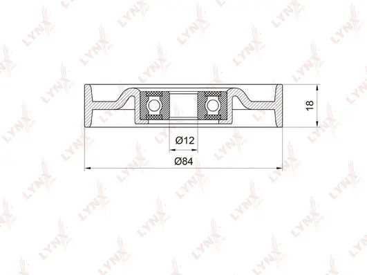 РОЛИК НАТЯЖИТЕЛЯ РЕМНЯ ПРИВОДНОГО NISSAN MICRA(K12) 1.0-1.4 03-10 / NOTE(E11) 1.4 06-