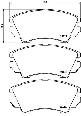 КОЛОДКИ ТОРМОЗНЫЕ К-Т BUICK (SGM) GL8 S II MPV (CU3) 11/10- / BUICK (SGM) LACROSSE (EG2) 07/09-12/1