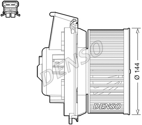 Вентилятор обдува салона Denso