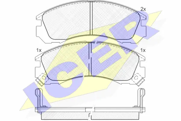 Колодки торм.пер. Icer (арт. 140979)