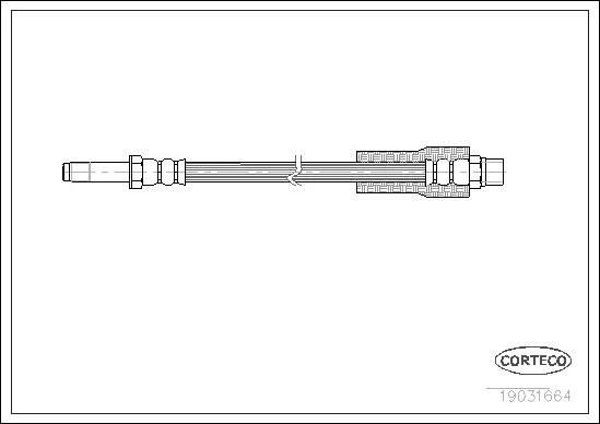 Тормозной шланг задний [275mm] Corteco