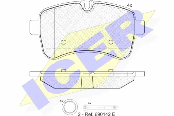 Колодки торм.зад. Icer (арт. 141837)