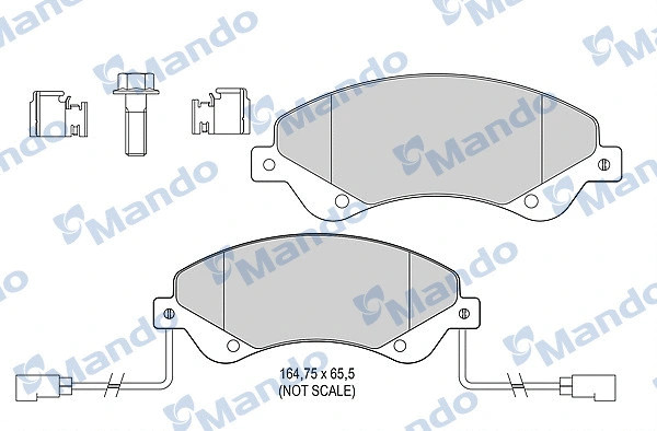 Тормозные колодки Mando (арт. MBF015033)