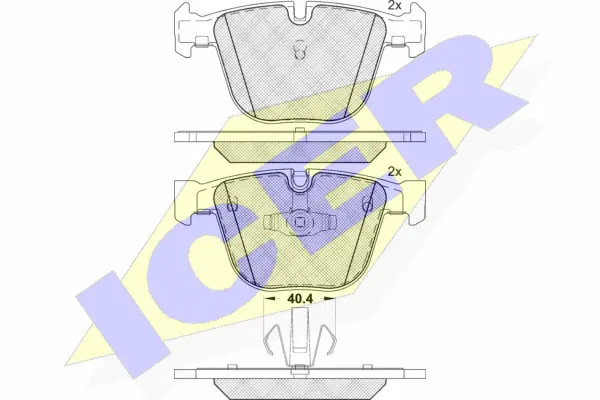 Колодки торм.зад. Icer (арт. 181896)