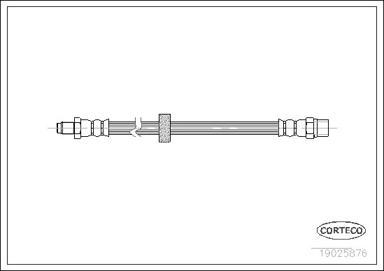 Шланг тормозной VOLVO: 240 2.3 i KAT/2.4 Diesel 74-93, 740 2.0/2.0 GLE/2.0 Turbo/2.3/2.3 GLE/2.3 Tur