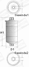 ФИЛЬТР ОЧИСТКИ ТОПЛИВА Champion (арт. L203/606)