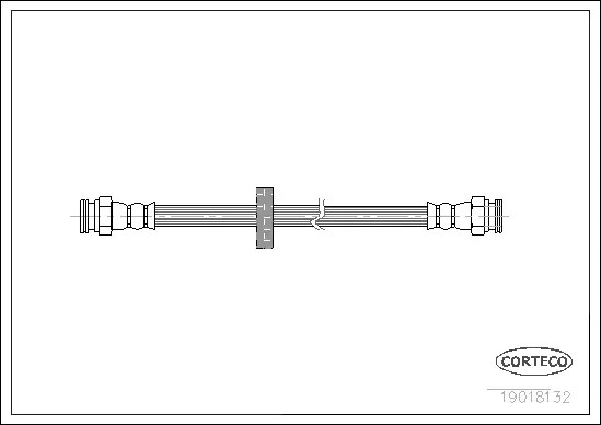 Тормозной шланг задний [223mm] Corteco