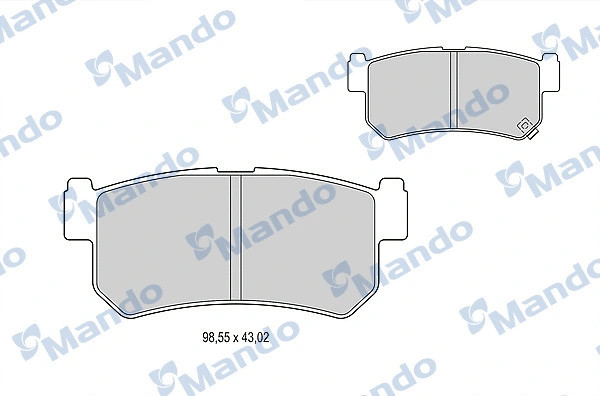 Тормозные колодки Mando (арт. MBF015336)