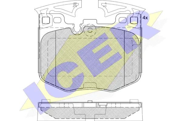 Колодки торм.пер. Icer (арт. 182280)
