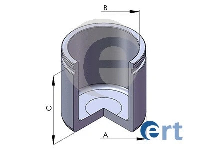 Поршень тормозного суппорта D44 H57.6 CITROEN/FIAT/PEUGEOT F