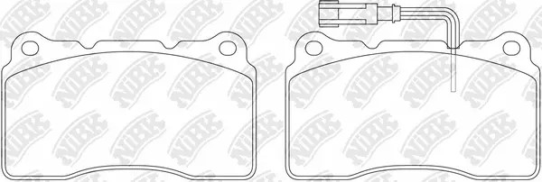 Колодки торм. NIBK (арт. PN0150W)