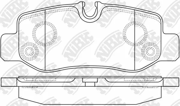Колодки торм.зад. NIBK