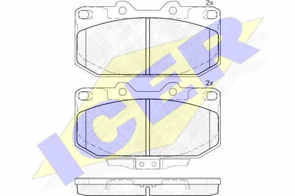 Колодки торм.пер. Icer (арт. 181755)