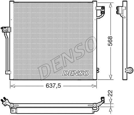 Конденсор Denso (арт. DCN17058)