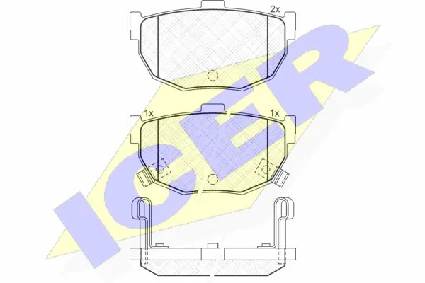 Колодки торм.зад. Icer (арт. 181144)