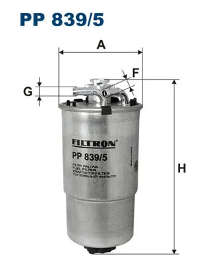 Фильтр топливный Filtron (арт. PP839/5)