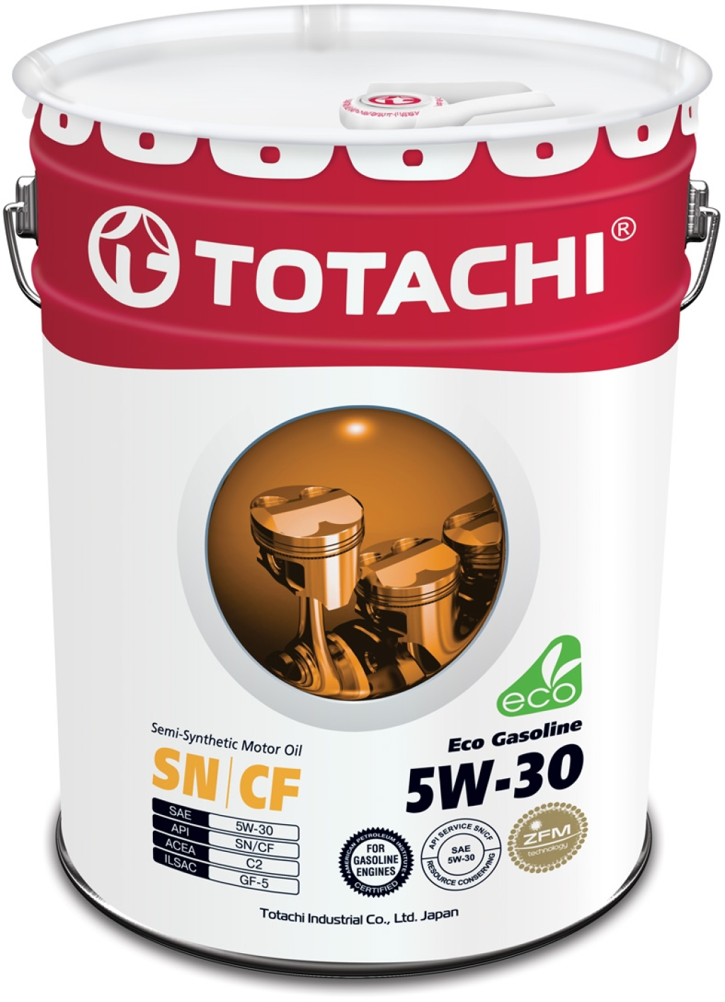 Моторное масло Totachi Eco Gasoline 5W-30 полусинтетическое 20 л