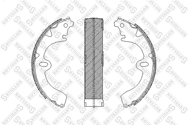 =4097.00=K2285-01=392SBS=FSB208 КОЛОДКИ БАРАБАННЫЕ\ TOYOTA CARINA II