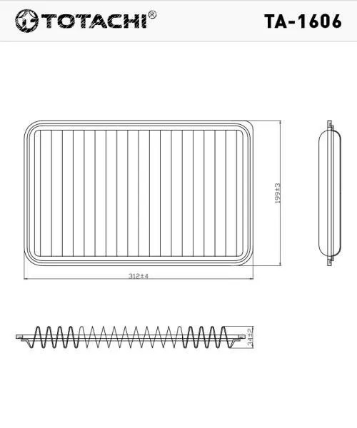 Фильтр воздушный Totachi TA-1606