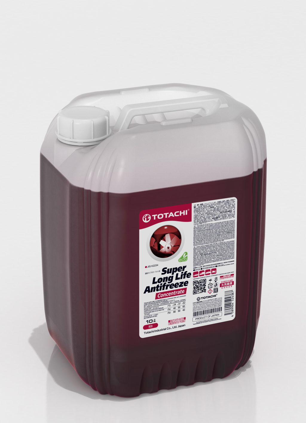 Антифриз Totachi Super Long Life Antifreeze красный -52°С концентрат 10 л