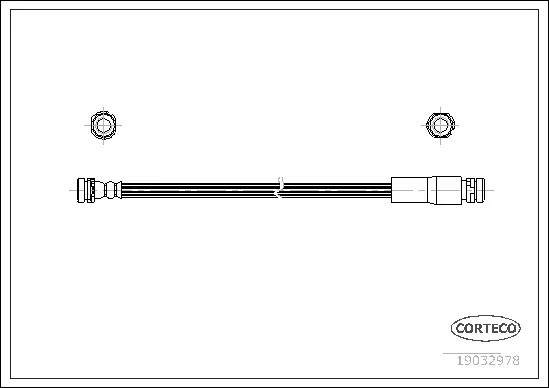 Шланг тормозной Corteco 19032978