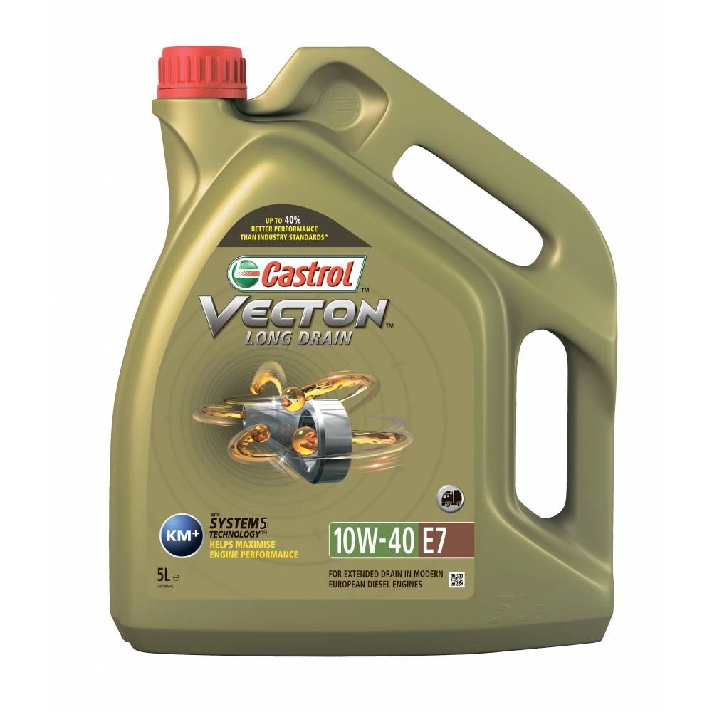 Моторное масло Castrol Vecton Long Drain E7 10W-40 синтетическое 5 л
