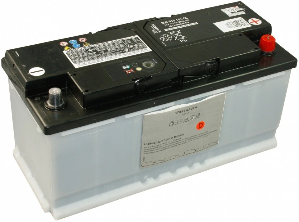 Аккумулятор легковой VAG Standart 110 а/ч 850А Обратная полярность