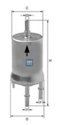 Фильтр топливный бензиновый SKODA OCTAVIA II (1Z) 1.2-2.0TSI/FSI UFI 31.840.00