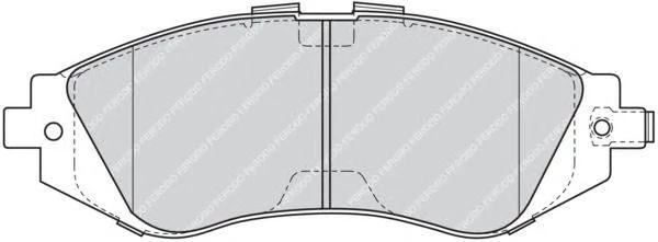 Колодки тормозные дисковые Ferodo FDB1116