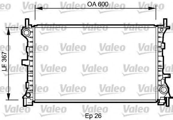 Радиатор двигателя VALEO 735046