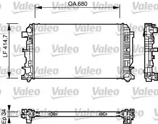 Радиатор двигателя VALEO 735084