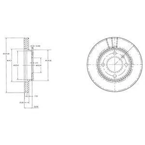 Диск тормозной DELPHI BG2109