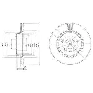 Диск тормозной DELPHI BG2426