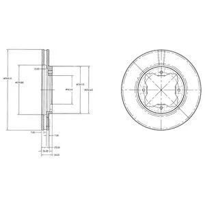 Диск тормозной DELPHI BG2798