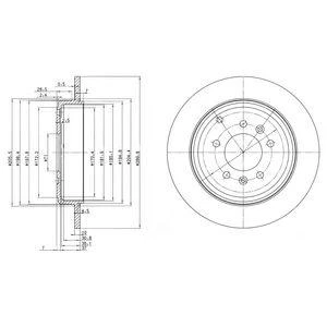 Диск тормозной DELPHI BG3684