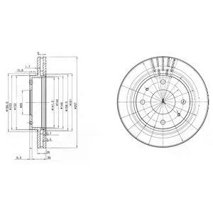 Диск тормозной DELPHI BG3750