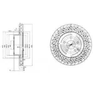 Диск тормозной DELPHI BG3827