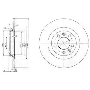 Диск тормозной DELPHI BG3836