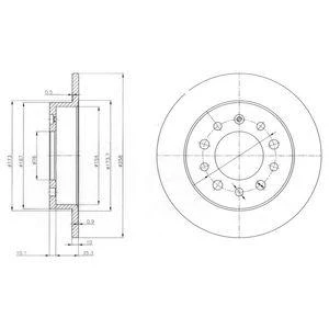 Диск тормозной DELPHI BG3862