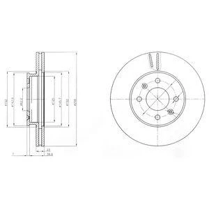 Диск тормозной DELPHI BG4096