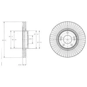 Диск тормозной DELPHI BG4309