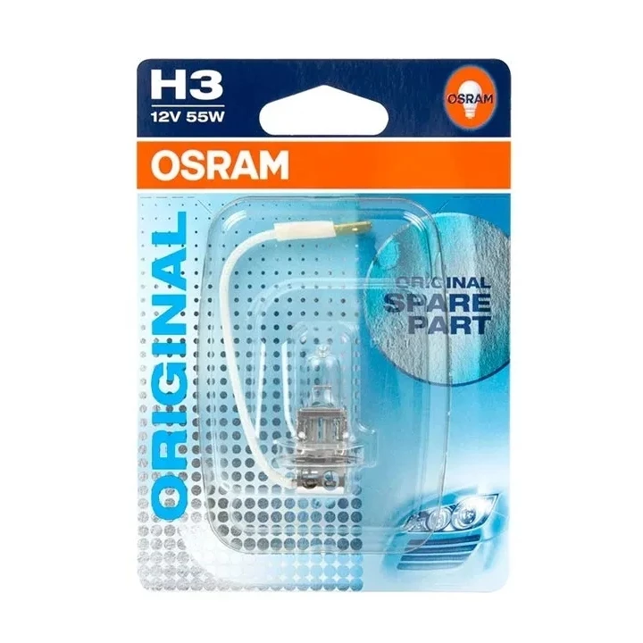 Лампа галогенная Osram Original H3 12V 55W, 1 шт.