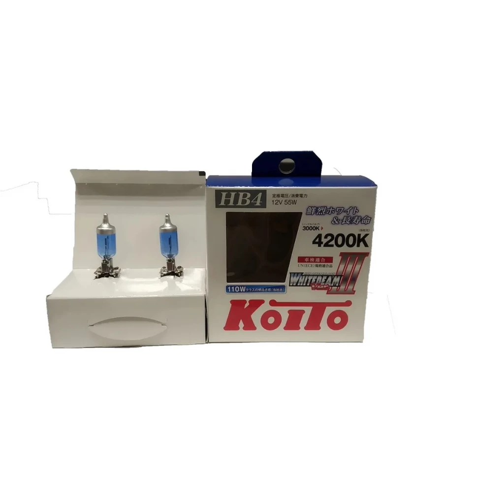 Лампа галогенная Koito Whitebeam III HB4 12V 55W, 2 шт.