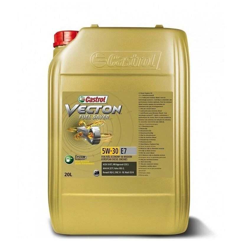 Моторное масло Castrol Vecton Fuel Saver E7 5W-30 синтетическое 20 л
